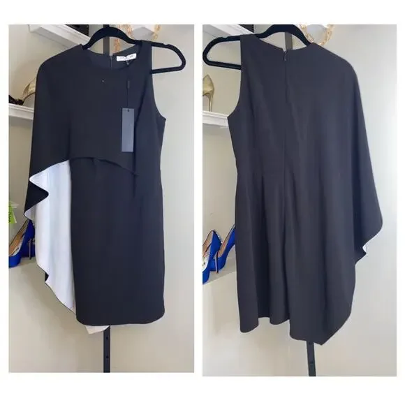 Halston Heritage one shoulder dress - Picture 2 of 11